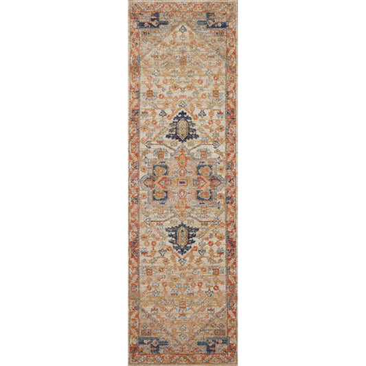 Jocelyn Kayla Rug by Loloi in sand, multi. Made from 100% polypropylene in a eclectic & global style.