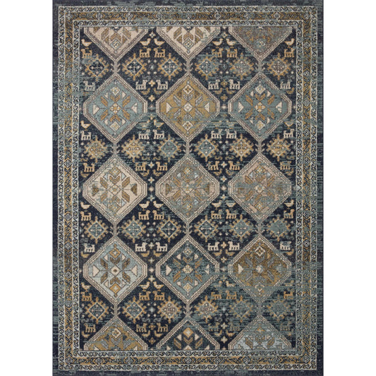 Jocelyn Mara Rug by Loloi II in navy, blue. Made from 100% polypropylene in a transitional style.