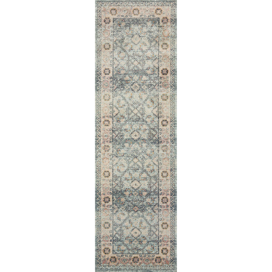 Jocelyn Nora Rug by Loloi in sky, multi. Made from 100% polypropylene in a transitional style.