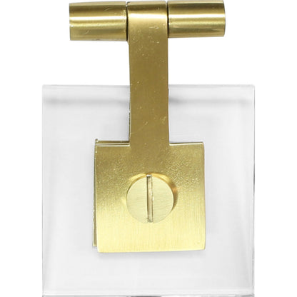 Jonah Pull by Worlds Away in clear. Made from acrylic, metal in a modern style.