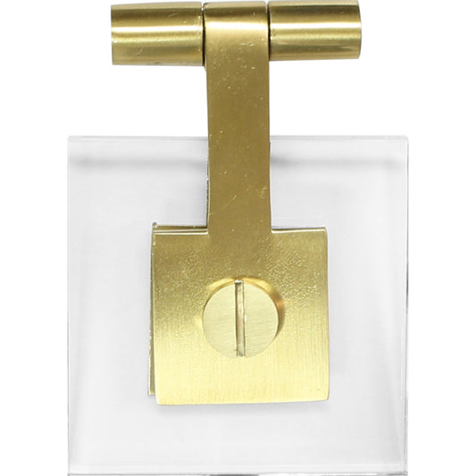 Jonah Pull by Worlds Away in clear. Made from acrylic, metal in a modern style.