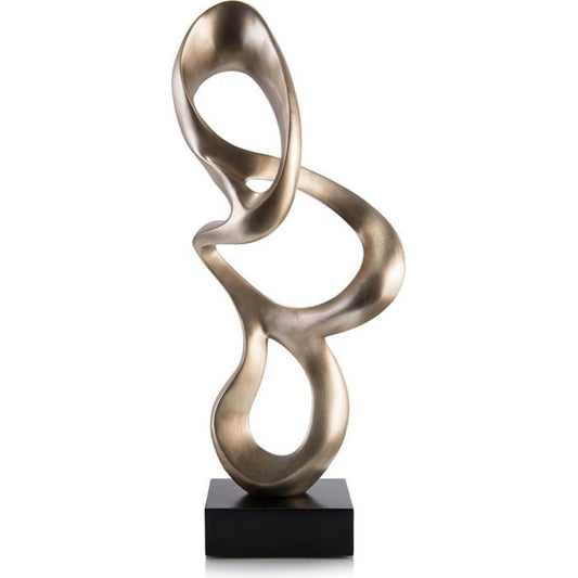 Ripple Sculpture by John-Richard in silver. Made from unique in a modern style.