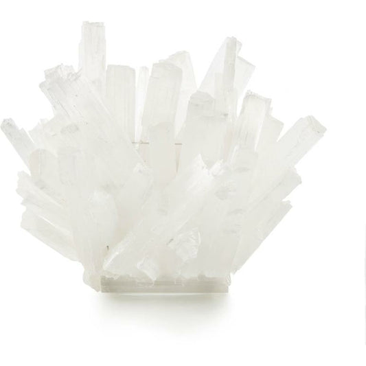Maggie Selenite Bowl by John-Richard in clear. Made from crystal in a eclectic & global style.