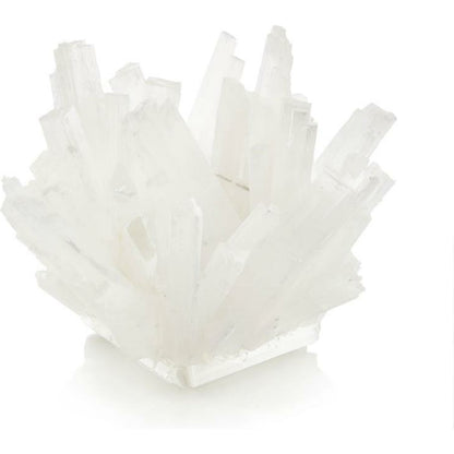 Maggie Selenite Bowl by John-Richard in clear. Made from crystal in a eclectic & global style.