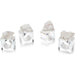 Geode Napkin Rings (set of four) by John-Richard. Made from crystal in a coastal style.