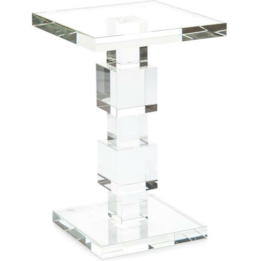 Cubic Crystal Martini Table by John-Richard in natural. Made from crystal in a modern style.