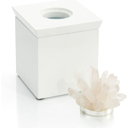 Box with Quartz by John-Richard in white and white, gold. Made from brass, mdf, quartz in a eclectic & global style.