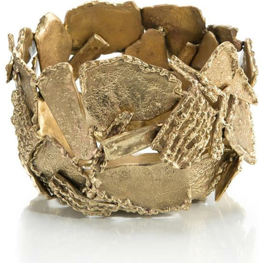 Texture and Shape Petite Bowl by John-Richard in brass. Made from brass in a eclectic & global style.