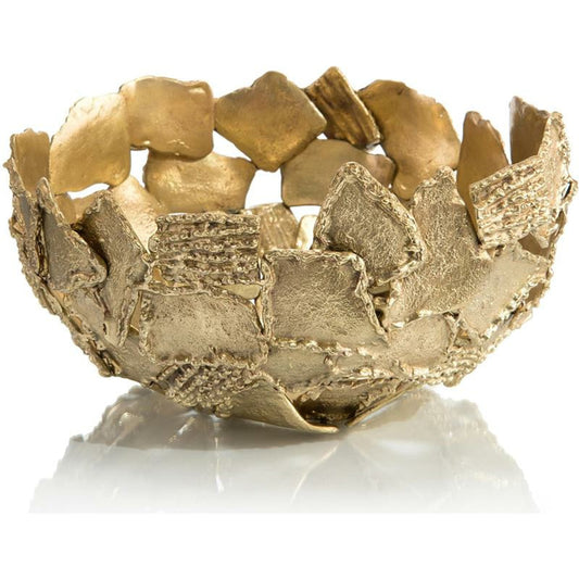 Texture and Shape Brass Bowl by John-Richard in brass. Made from brass in a eclectic & global style.