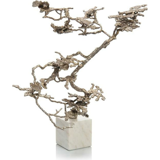 Bonsai in Silver by John-Richard in nickel, silver, white. Made from nickel in a transitional style.