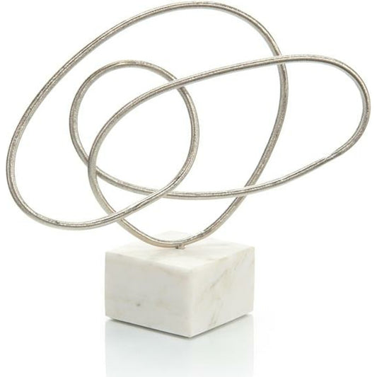 Silver Ribbon Dance I by John-Richard in nickel, silver. Made from nickel in a modern style.