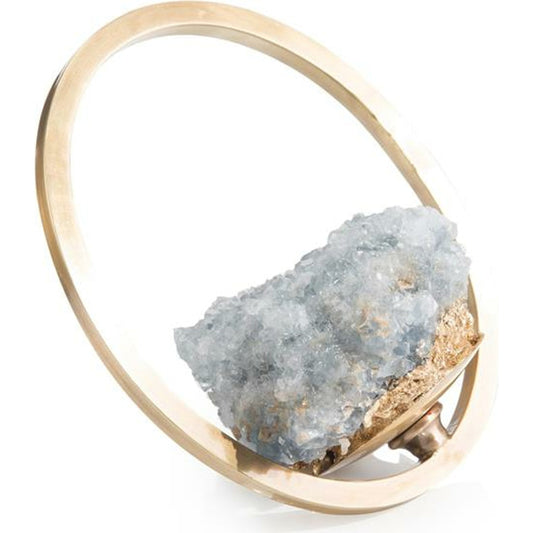 Celesite Hoop II by John-Richard in natural. Made from unique in a eclectic & global style.