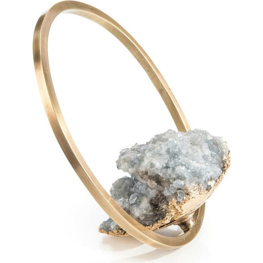 Celesite Hoop III by John-Richard in natural. Made from unique in a eclectic & global style.