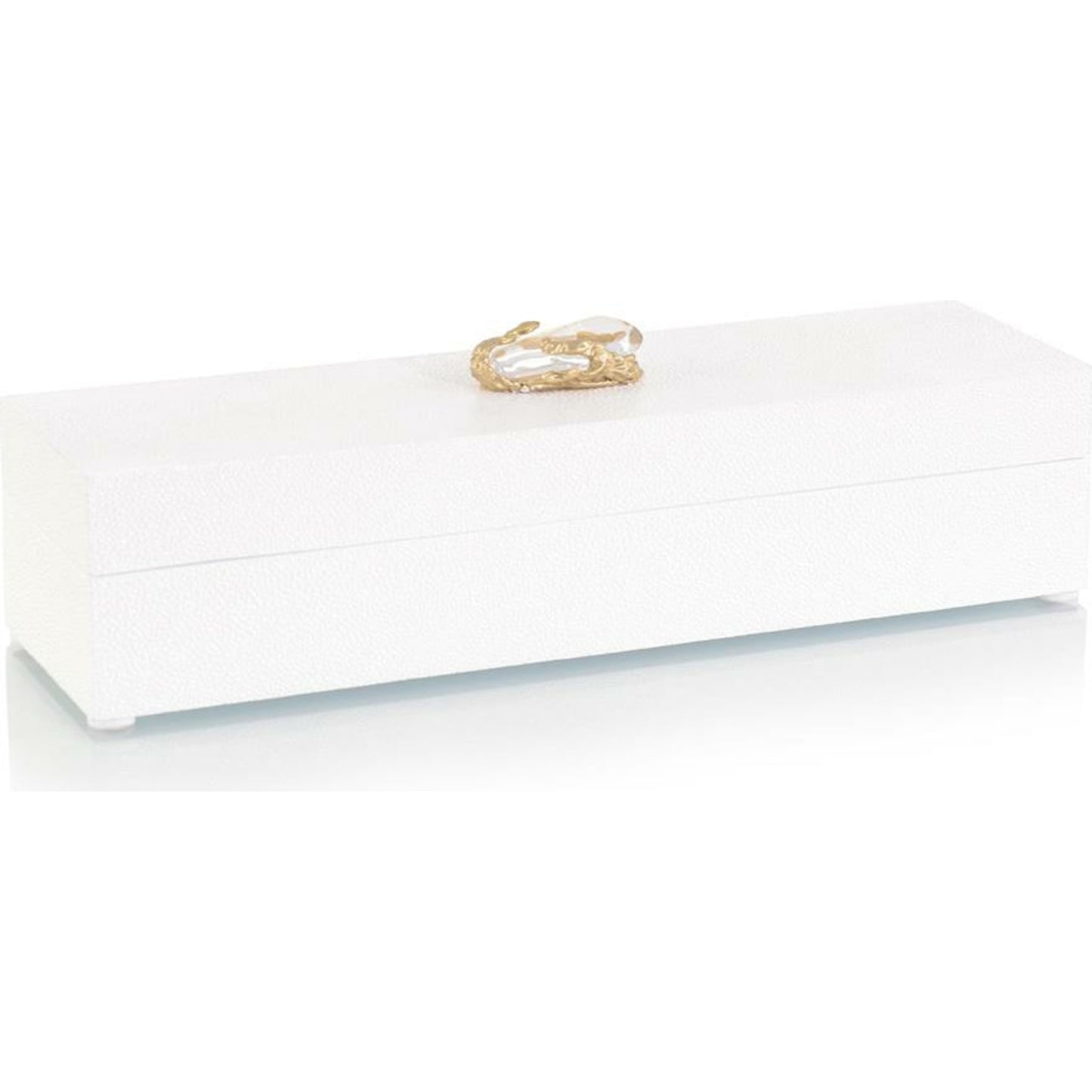 001 SR-863542 | Primary Silo | Crystal in Organic Box by John-Richard in brass, clear, white. Made from brass, crystal in a transitional style.