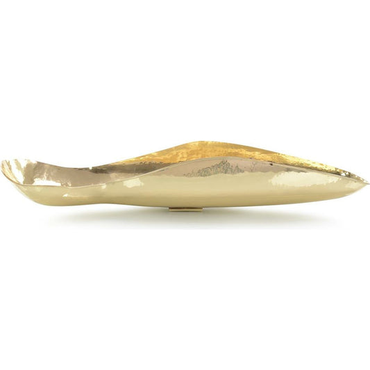 Sculptural Bowl by John-Richard in brass. Made from brass in a modern style.