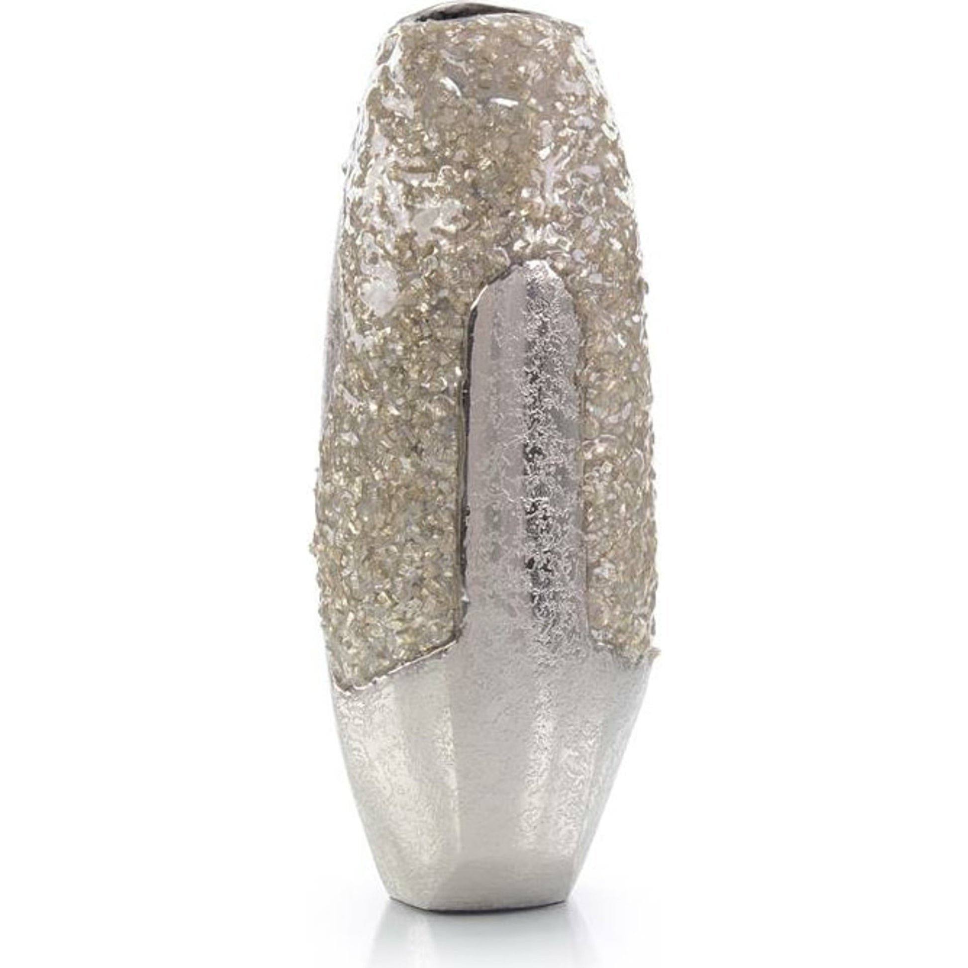 Irregular Outcroppings Vase II by John-Richard in natural. Made from glass in a modern style.