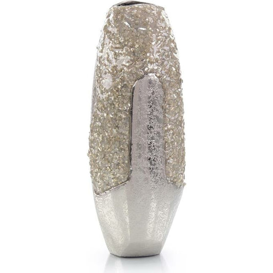 Irregular Outcroppings Vase II by John-Richard in natural. Made from glass in a modern style.