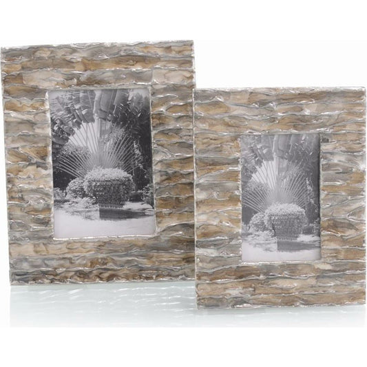 Enameled Photo Frames by John-Richard in brown, cream. Made from unique in a modern style.