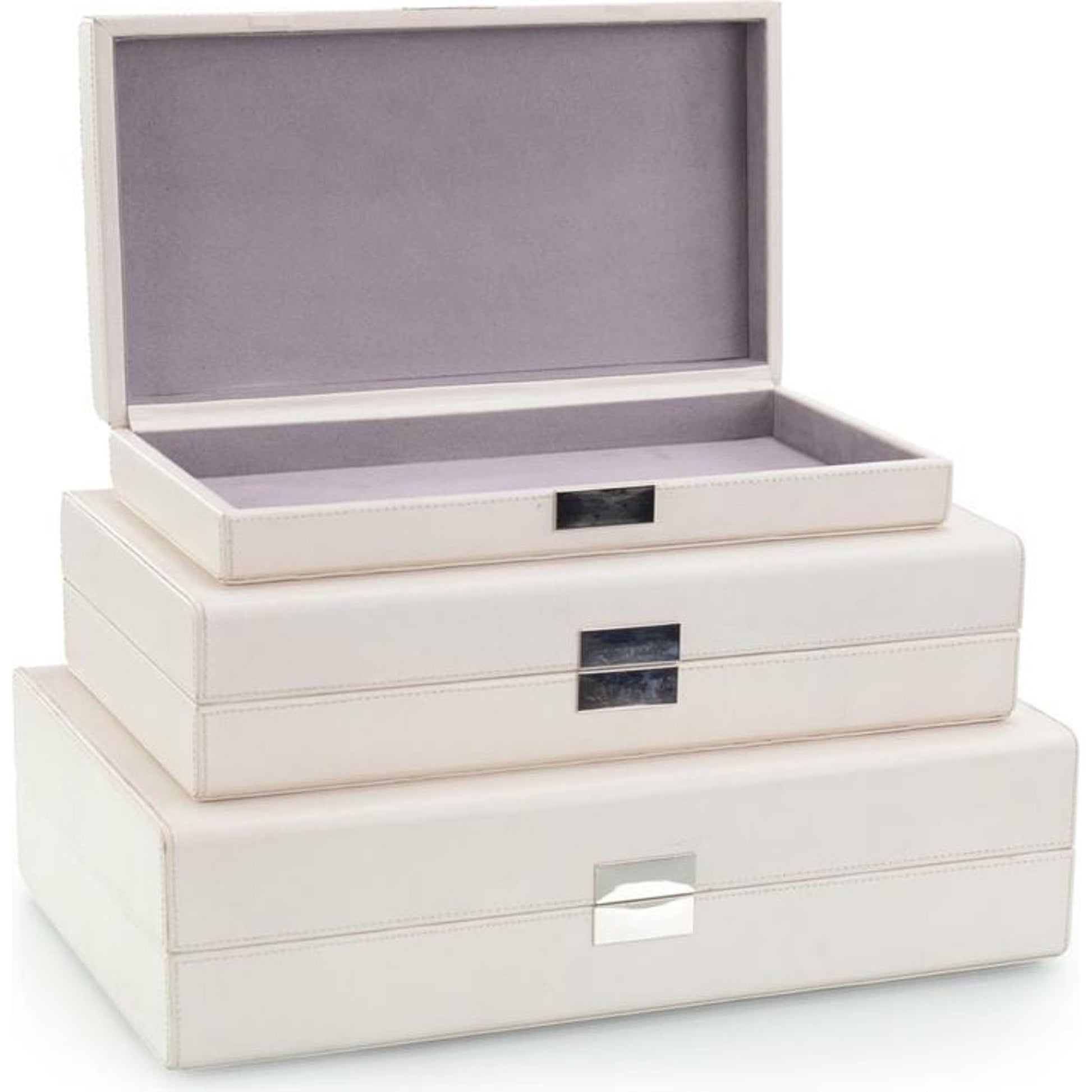 Alexa Boxes by John-Richard in brass, nickel. Made from brass, nickel in a transitional style.
