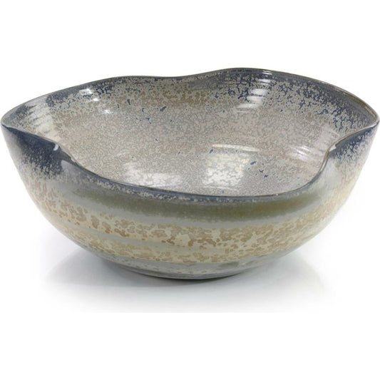 Floating in a Foam of Teal Shapely Bowl by John-Richard in natural. Made from unique in a eclectic & global style.