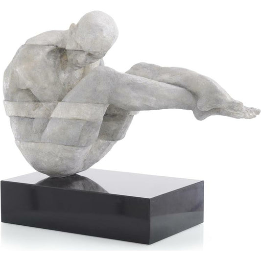 Man Cast in Time by John-Richard in black, gray. Made from stone in a eclectic & global style.