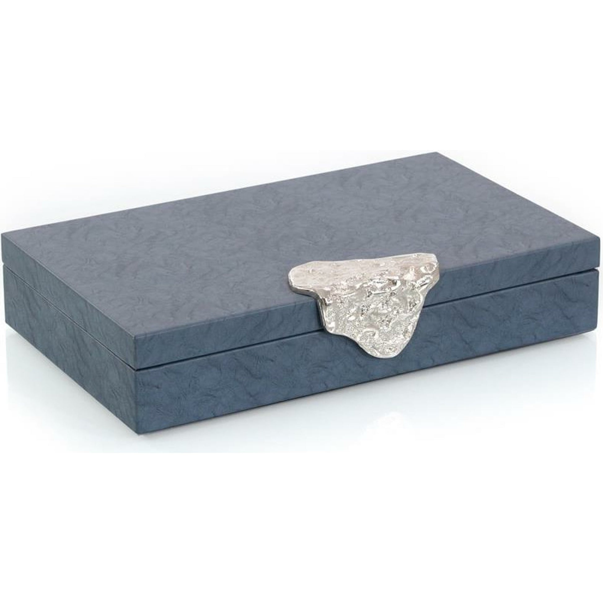 Gypsy Blue Leather Box by John-Richard in blue. Made from leather in a eclectic & global style.