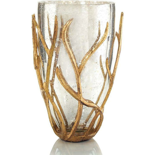 Branch-Encased Vase by John-Richard in natural. Made from glass in a transitional style.