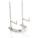 Giacometti Plate Stand by John-Richard. Made from nickel in a traditional style.