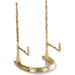 Giacometti Plate Stand by John-Richard. Made from nickel in a traditional style.