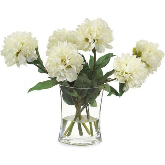 Heavenly Peonies by John-Richard in white. Made from unique in a cottage & farmhouse style.