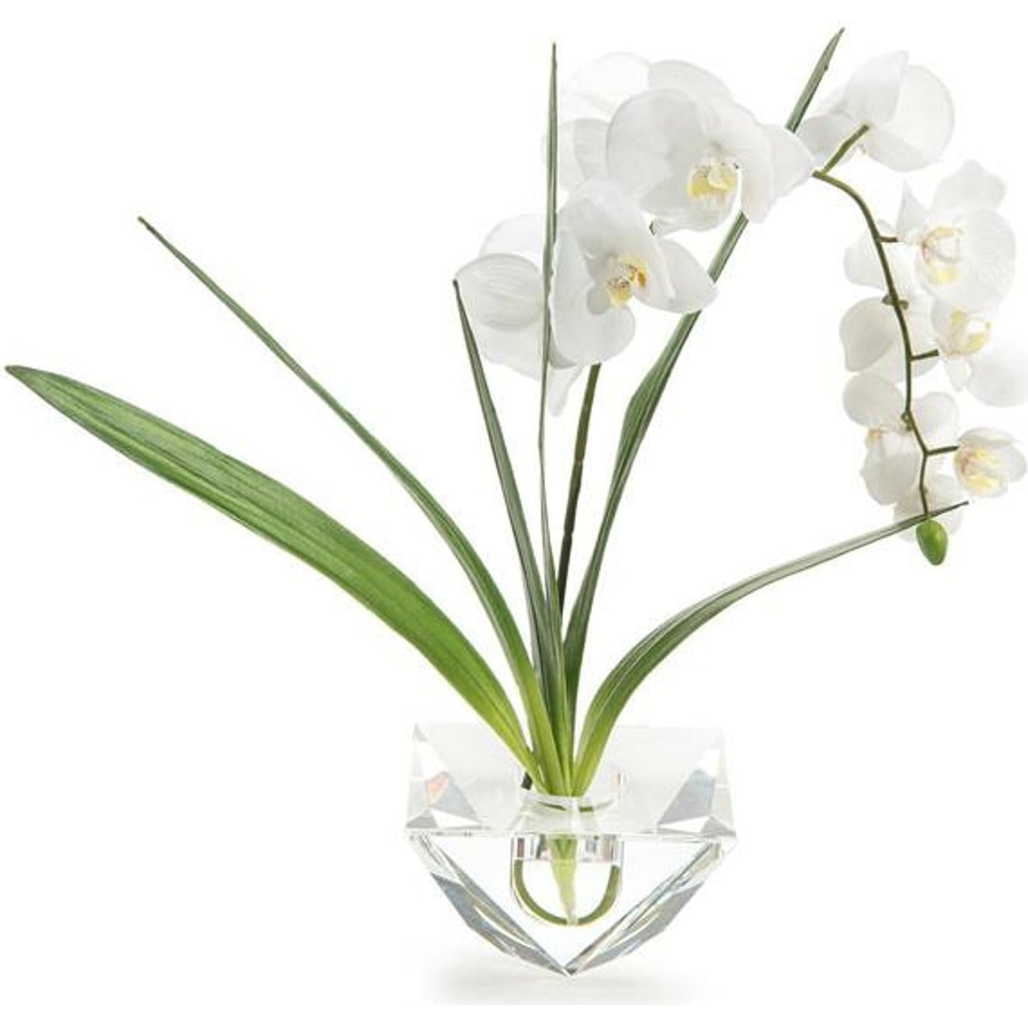 000 SR-863573 | Primary Silo | Cut Crystal by John-Richard in white. Made from crystal in a coastal style.