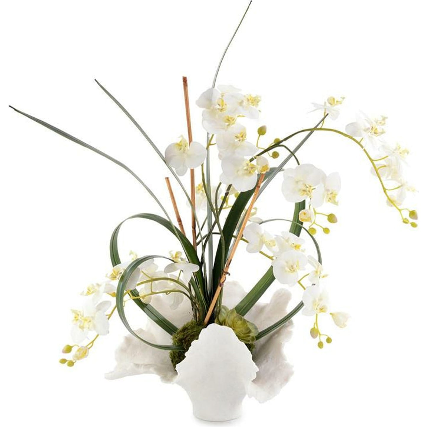 001 SR-866162 | Primary Silo | White Orchids by John-Richard in white. Made from unique in a eclectic & global style.