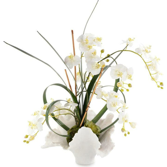 White Orchids by John-Richard in white. Made from unique in a eclectic & global style.