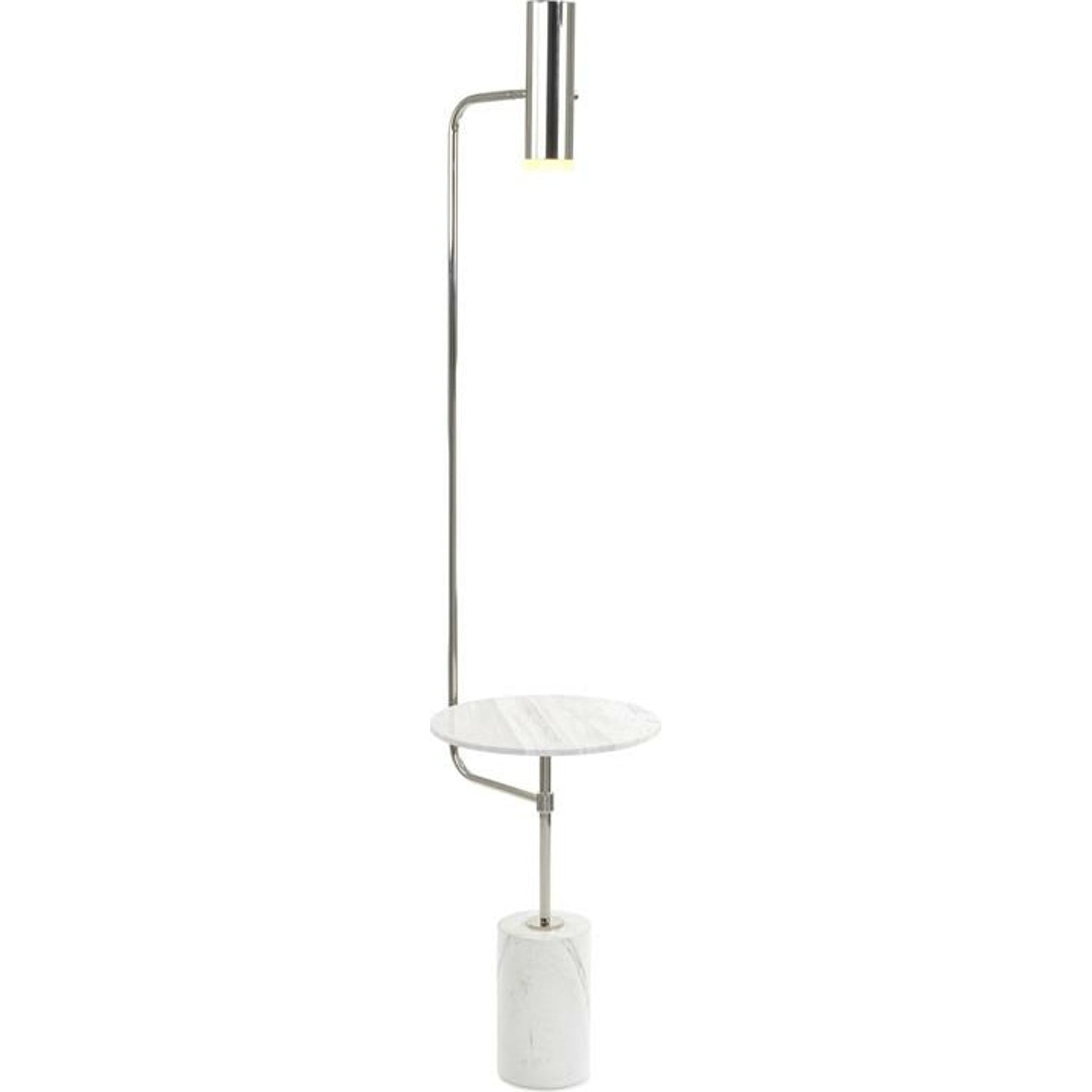 Illuminated Floor Lamp by John-Richard in nickel. Made from nickel in a modern style.