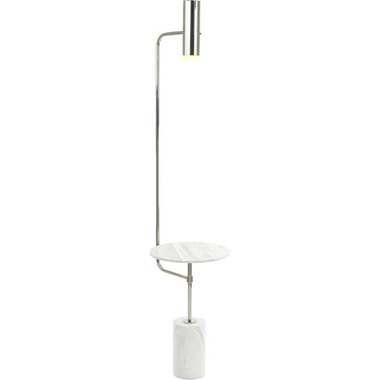Illuminated Floor Lamp by John-Richard in nickel. Made from nickel in a modern style.