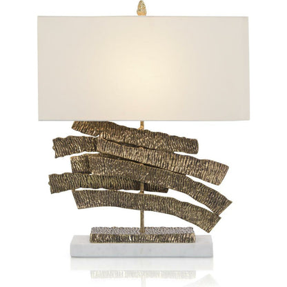Crinkle Swoosh Lamp by John-Richard. Made from unique in a eclectic & global style.