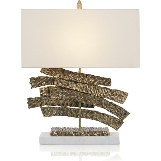 Crinkle Swoosh Lamp by John-Richard. Made from unique in a eclectic & global style.
