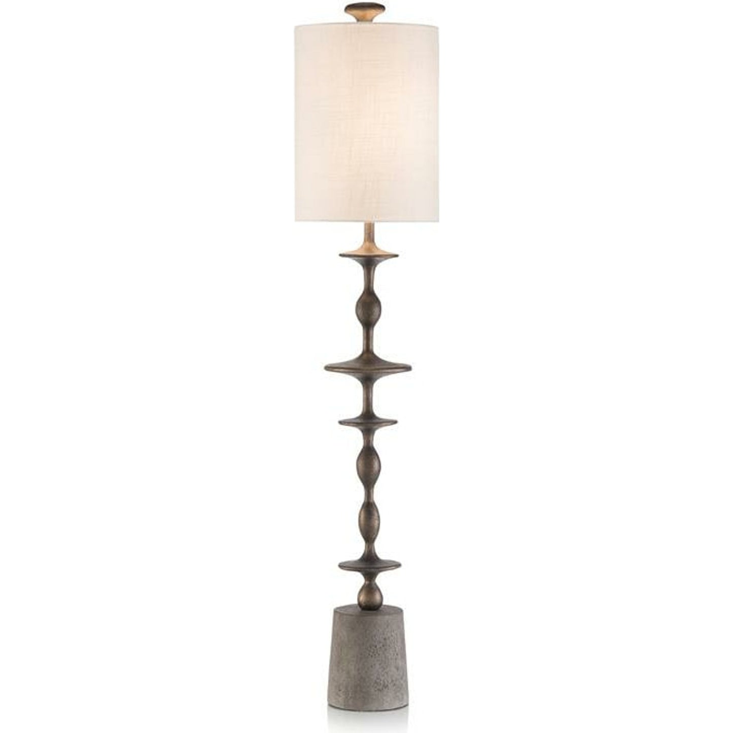 000 SR-864862 | Primary Silo | Baluster Candlestick Lamp by John-Richard in black, gold, white. Made from unique in a eclectic & global style.