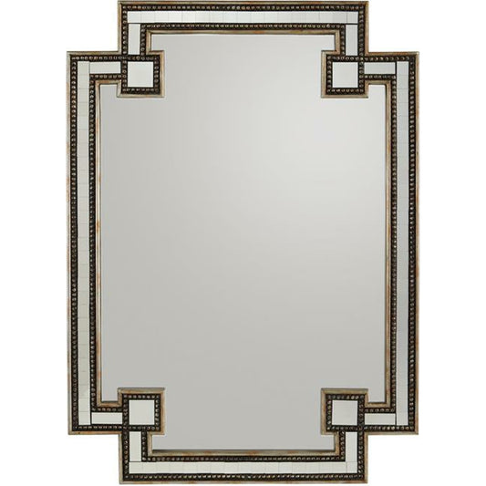 Omega Mirror by John-Richard in clear. Made from unique in a traditional style.