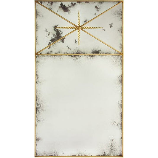 Janeiro Mirror by John-Richard in natural. Made from unique in a transitional style.