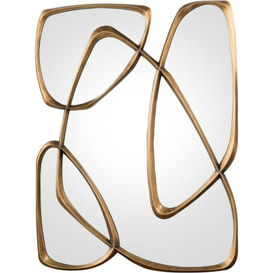 Zeta Mirror by John-Richard. Made from bronze in a modern style.