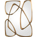 Zeta Mirror by John-Richard. Made from bronze in a modern style.