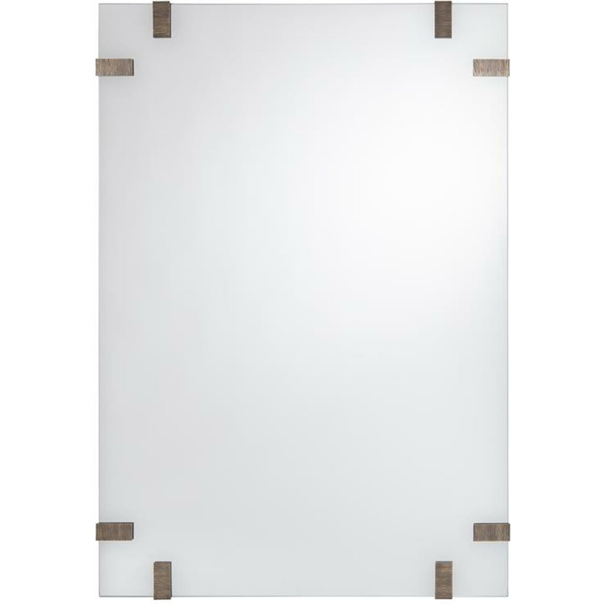 Isabel Mirror by John-Richard in brass, silver. Made from brass in a modern style.