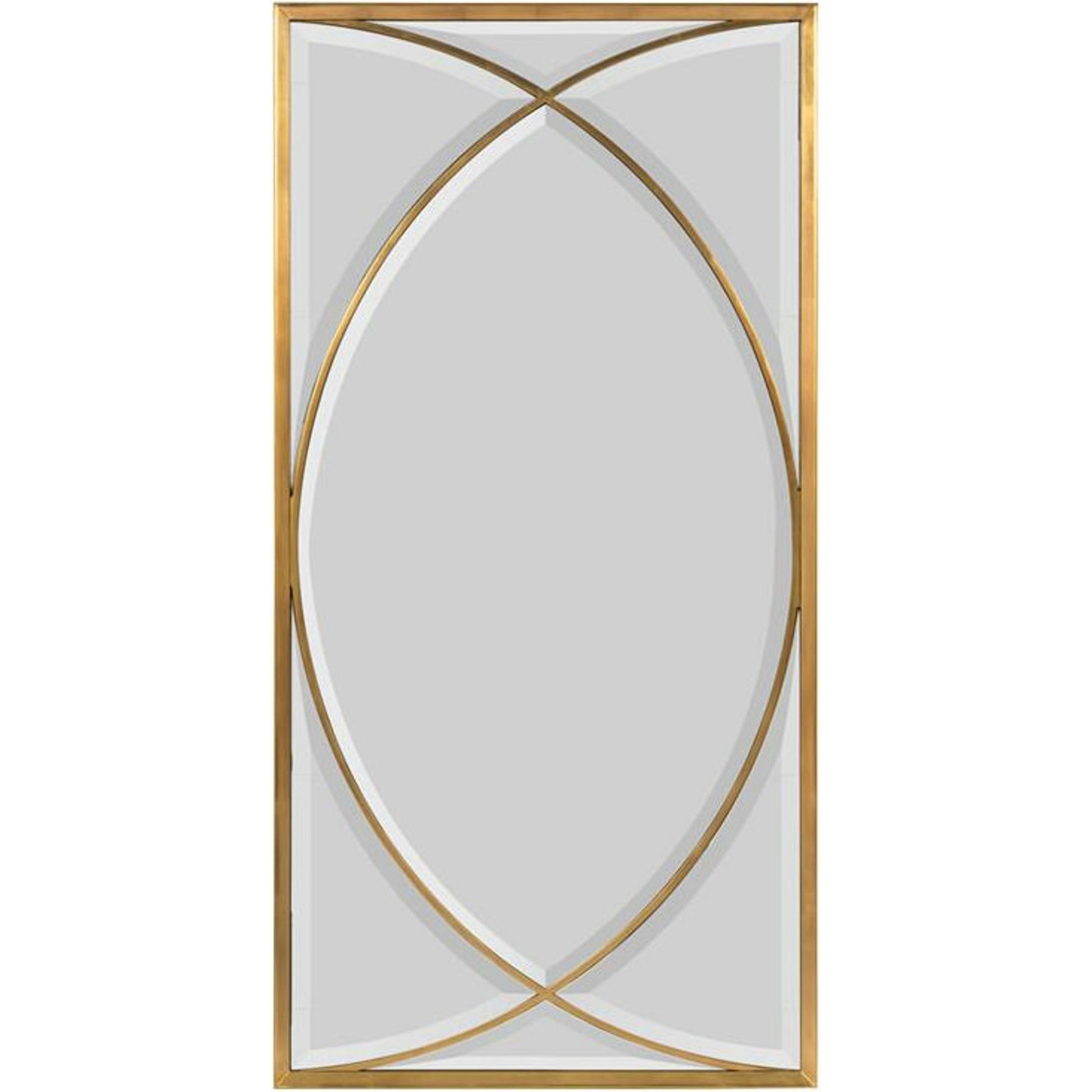 Euclid's Mirror by John-Richard in gold. Made from unique in a transitional style.