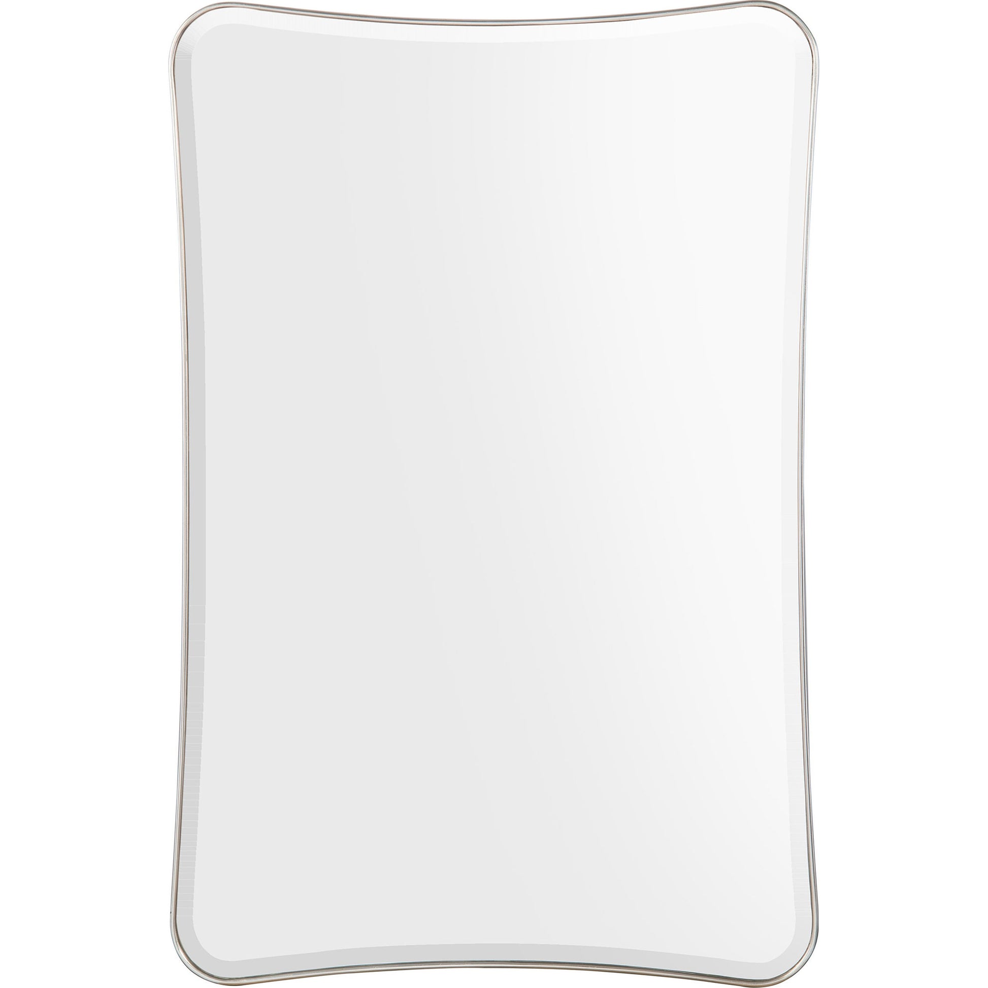 Chalon Mirror by John-Richard in pewter and pewter. Made from mdf, acacia solids, celtis veneer, modern mirror with bevel in a modern style.