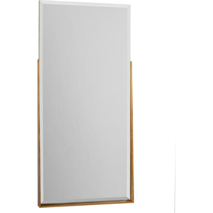 Abberton Mirror by John-Richard in brass, gold. Made from brass in a modern style.