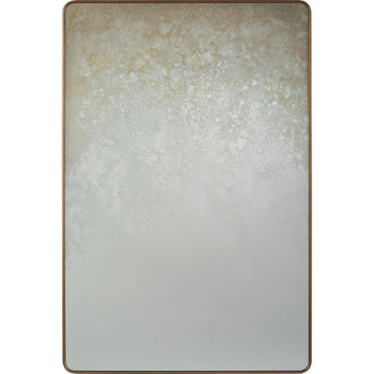 Pastelle Mirror by John-Richard in cream, gold, gray, white and aztec gold, pastelle eglomise. Made from acacia, mdf, glass, french cleat in a transitional style.