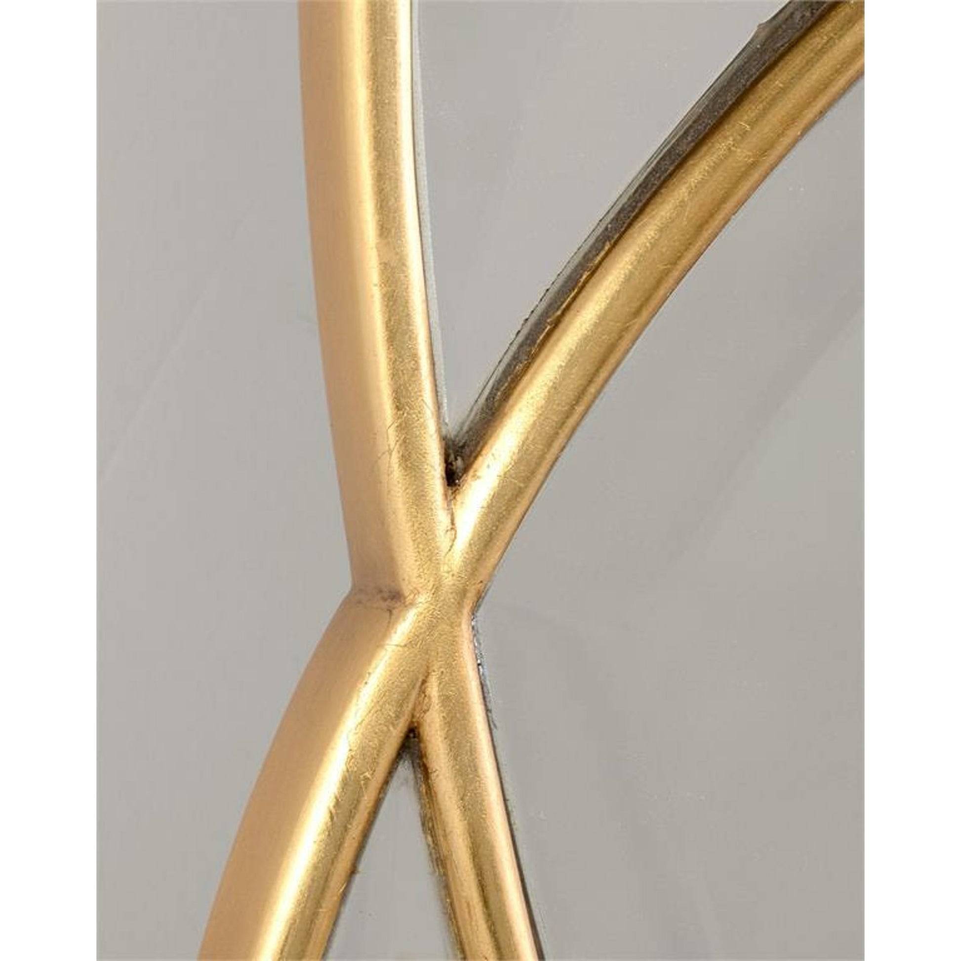 Eclipse Mirror by John-Richard in gold. Made from unique in a modern style.