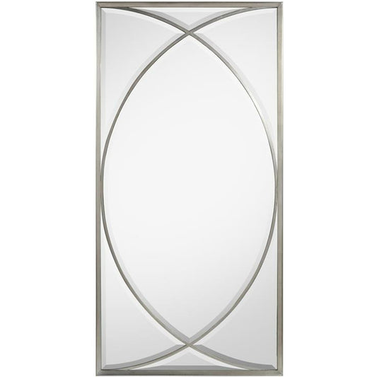 Symmetry Mirror by John-Richard in pewter, silver. Made from unique in a transitional style.