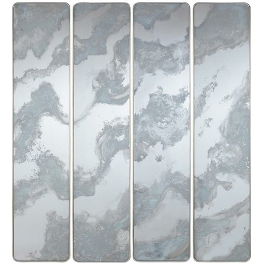 Meuse Mirror Panels (Set of Four) by John-Richard in white. Made from unique in a coastal style.